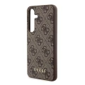 Etui Guess 4G Metal Gold Logo na Samsung Galaxy A35 - brązowe