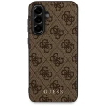 Etui Guess 4G Metal Gold Logo na Samsung Galaxy A36 - brązowe