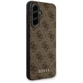 Etui Guess 4G Metal Gold Logo na Samsung Galaxy A36 - brązowe