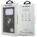 Etui Karl Lagerfeld Silicone Karl&Choupette Ring MagSafe do iPhone 17 Pro Max - czarne