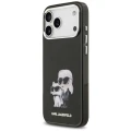 Etui Karl Lagerfeld IML Aquarelle Karl & Choupette & Logo MagSafe na iPhone 17 Pro Max - czarne