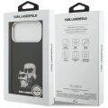Etui Karl Lagerfeld IML Aquarelle Karl & Choupette & Logo MagSafe na iPhone 17 Pro Max - czarne