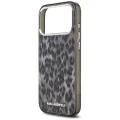 Etui Karl Lagerfeld IML Leopard Pattern MagSafe na iPhone 17 Pro Max - czarne