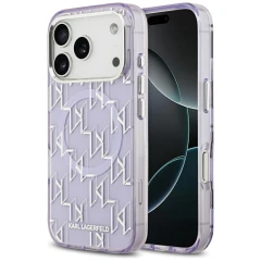 Etui Karl Lagerfeld IML KL Monogram MagSafe na iPhone 17 Pro Max - fioletowe