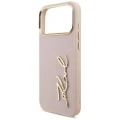 Etui Karl Lagerfeld Karl Script Logo na iPhone 17 Pro Max - różowe