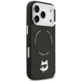 Etui Karl Lagerfeld Choupette Pin MagSafe do iPhone 17 Pro Max - czarne