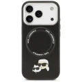 Etui Karl Lagerfeld Karl & Choupette Pins MagSafe do iPhone 17 Pro Max - czarne