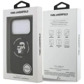 Etui Karl Lagerfeld Silicone Karl&Choupette Ring MagSafe do iPhone 17 Pro - czarne