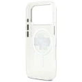 Etui Karl Lagerfeld IML Glitter Karl & Choupette Sketch Logo MagSafe na iPhone 17 Pro - przezroczyste