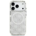 Etui Karl Lagerfeld IML KL Monogram MagSafe na iPhone 17 Pro - białe