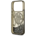 Etui Karl Lagerfeld Liquid Glitter Choupette Logo MagSafe na iPhone 17 Pro - czarne
