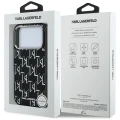 Etui Karl Lagerfeld IML KL Monogram MagSafe na iPhone 17 Pro - czarne