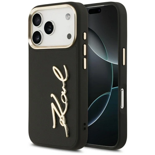 Etui Karl Lagerfeld Karl Script Logo na iPhone 17 Pro - czarne