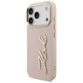 Etui Karl Lagerfeld Karl Script Logo na iPhone 17 Pro - różowe