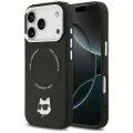 Etui Karl Lagerfeld Choupette Pin MagSafe do iPhone 17 Pro - czarne