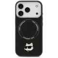 Etui Karl Lagerfeld Choupette Pin MagSafe do iPhone 17 Pro - czarne