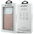 Etui Karl Lagerfeld IML Karl RSG Logo MagSafe do iPhone 17 Pro - różowe