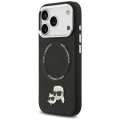 Etui Karl Lagerfeld Karl & Choupette Pins MagSafe do iPhone 17 Pro - czarne