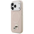 Etui Karl Lagerfeld Karl & Choupette Pins MagSafe do iPhone 17 Pro - różowe