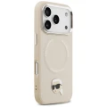 Etui Karl Lagerfeld Karl Pin MagSafe do iPhone 17 Pro - beżowe