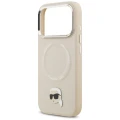 Etui Karl Lagerfeld Karl Pin MagSafe do iPhone 17 Pro - beżowe