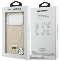 Etui Karl Lagerfeld Karl Pin MagSafe do iPhone 17 Pro - beżowe