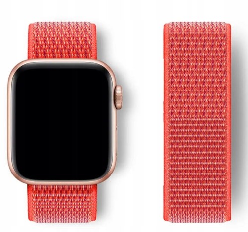 PASEK NYLON DO APPLE WATCH 1-9 SE ULTRA 42/44/45/49MM | NECTARINE