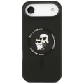 Etui Karl Lagerfeld Silicone Karl&Choupette Ring MagSafe do iPhone 17 Air - czarne