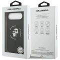 Etui Karl Lagerfeld Silicone Karl&Choupette Ring MagSafe do iPhone 17 Air - czarne