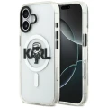 Etui Karl Lagerfeld IML Karl Sketch Logo MagSafe do iPhone 17 - przezroczyste