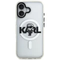 Etui Karl Lagerfeld IML Karl Sketch Logo MagSafe do iPhone 17 - przezroczyste