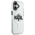 Etui Karl Lagerfeld IML Karl Sketch Logo MagSafe do iPhone 17 - przezroczyste