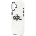 Etui Karl Lagerfeld IML Karl Sketch Logo MagSafe do iPhone 17 - przezroczyste