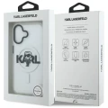 Etui Karl Lagerfeld IML Karl Sketch Logo MagSafe do iPhone 17 - przezroczyste