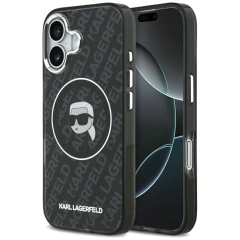 Etui Karl Lagerfeld IML Karl Head Logo MagSafe na iPhone 17 - czarne