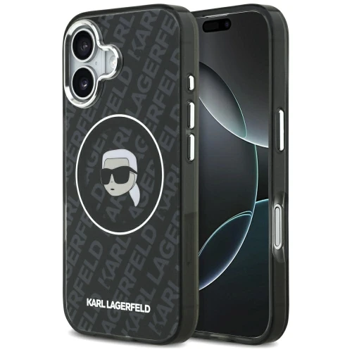 Etui Karl Lagerfeld IML Karl Head Logo MagSafe na iPhone 17 - czarne