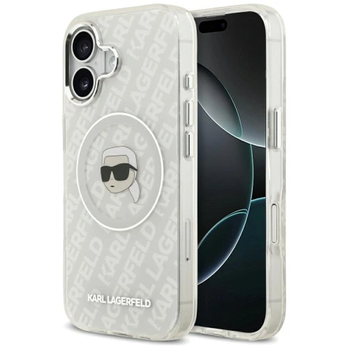 Etui Karl Lagerfeld IML Karl Head Logo MagSafe na iPhone 17 - szare