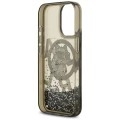 Etui Karl Lagerfeld Liquid Glitter Choupette Logo MagSafe na iPhone 17 - czarne