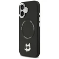 Etui Karl Lagerfeld Choupette Pin MagSafe do iPhone 17 - czarne