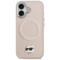 Etui Karl Lagerfeld Choupette Pin MagSafe do iPhone 17 - różowe