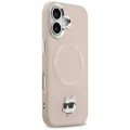Etui Karl Lagerfeld Choupette Pin MagSafe do iPhone 17 - różowe