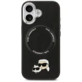 Etui Karl Lagerfeld Karl & Choupette Pins MagSafe do iPhone 17 - czarne