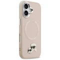 Etui Karl Lagerfeld Karl & Choupette Pins MagSafe do iPhone 17 różowe