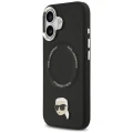 Etui Karl Lagerfeld Karl Pin MagSafe do iPhone 17 - czarne