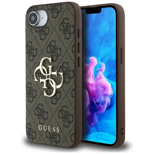 Etui Guess 4G Big Logo na iPhone 16e - brązowe