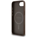 Etui Guess 4G Circle Classic Logo MagSafe na iPhone 16e - brązowe