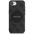 Etui Guess 4G Circle Classic Logo MagSafe na iPhone 16e - czarne