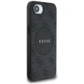 Etui Guess 4G Circle Classic Logo MagSafe na iPhone 16e - czarne