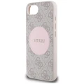 Etui Guess 4G Circle Classic Logo MagSafe na iPhone 16e - różowe