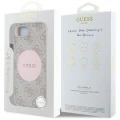 Etui Guess 4G Circle Classic Logo MagSafe na iPhone 16e - różowe